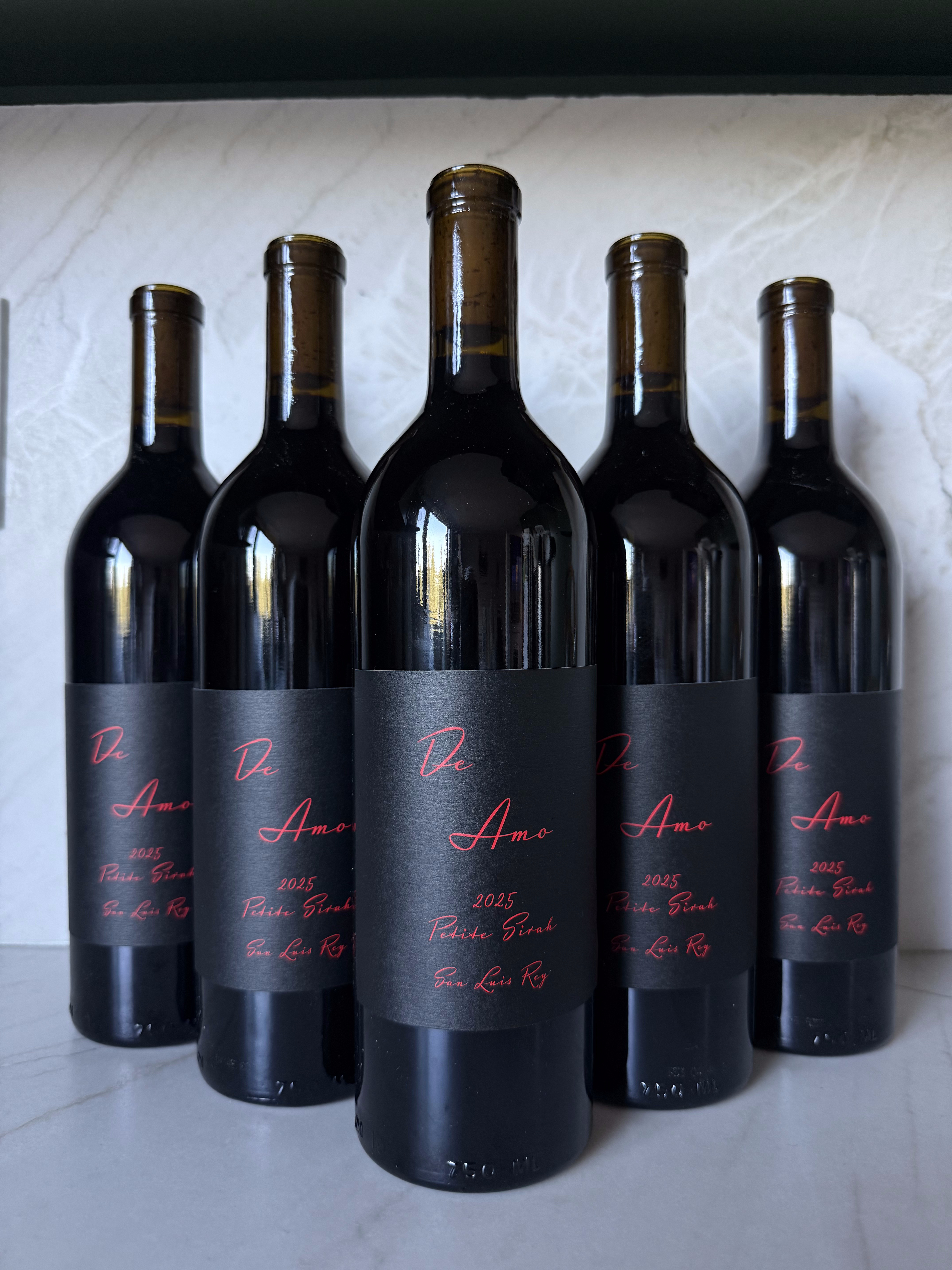 2025 De Amo Petite Sirah bottle